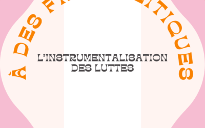 L’instrumentalisation des luttes à des fins politiques